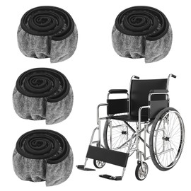 Bunnycool 4 Pcs Wheelchair Wheel Covers for Wheels 24'' Wheelchair Tyre Tire Covers to Protect Floors Carpets