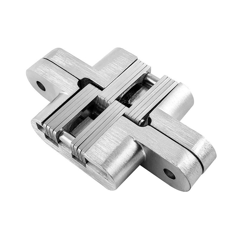 QWORK Hidden Invisible Cross Hinge 180° for Furniture Hardware Folding