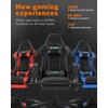 Bigzzia Gaming Chair with Footrest, Ergonomic Computer Game Chairs, Headrest