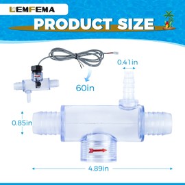 Lemfema 2560-040 Flow Switch Complete Assembly Replacement Part for Sundance Spas, Jacuzzi Hot Tub and Sweetwater Spas, Q-12DS-C2