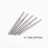 sourcing map 30pcs Diamond Grinding Burrs Carving Bits 1.5mm Cylindrical
