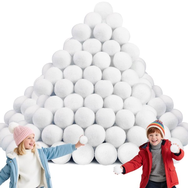 120 PCS Christmas Fake Snow Balls, 2 Inch Soft Snowball