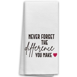 TNUW Motivational Kitchen Towels 16X24In, Retirement Gift for Coworkers, Inspirational Quotes Decorative Towels for Bathroom Kitchen Decor, Retirement Dish Cloths Towels for Bathroom Kitchen Decor