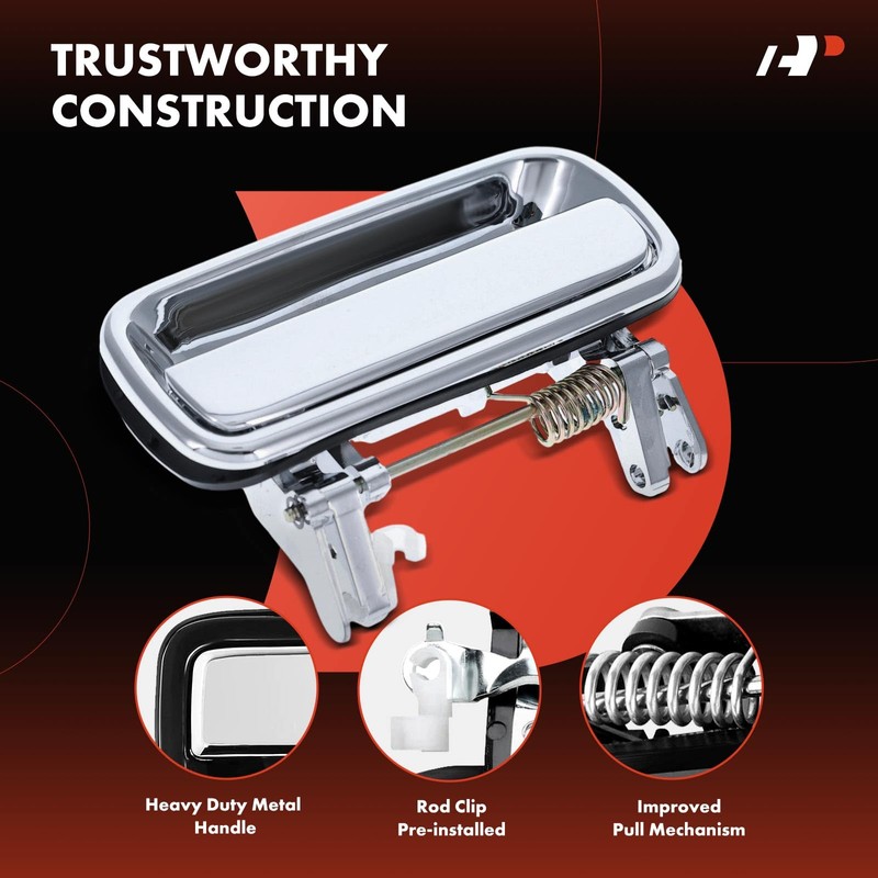 A-Premium Upgraded Metal Exterior Door Handles Compatible with Toyota Tacoma
