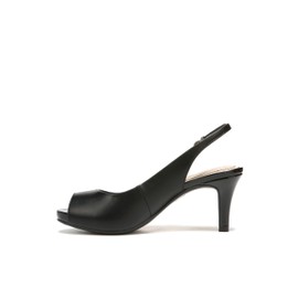 LifeStride Women's Teller Platform Pump,Black Smooth,7.5 M US