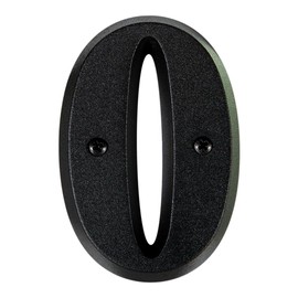 novap 4005003 Zamak House Number Black Number 0 Ø 180 mm