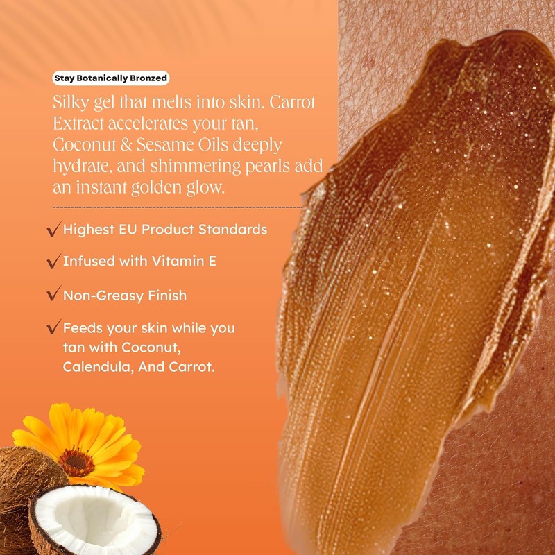 Carroten Gold Shimmer Tanning Gel SPF0 150ml 5oz