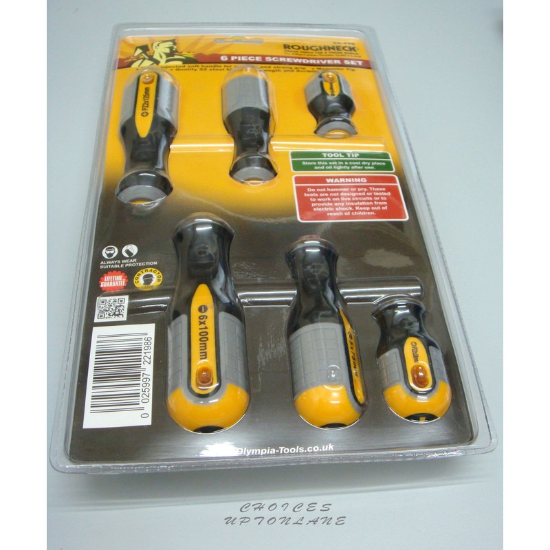 Roughneck ROU22198 Screwdriver Set - 6 piece