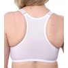 Gemm Womens White Front Fastening Non Wired Firm Support Lace