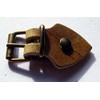 Leather Strap Set with Buckle Brass Rivets 5 Pack for