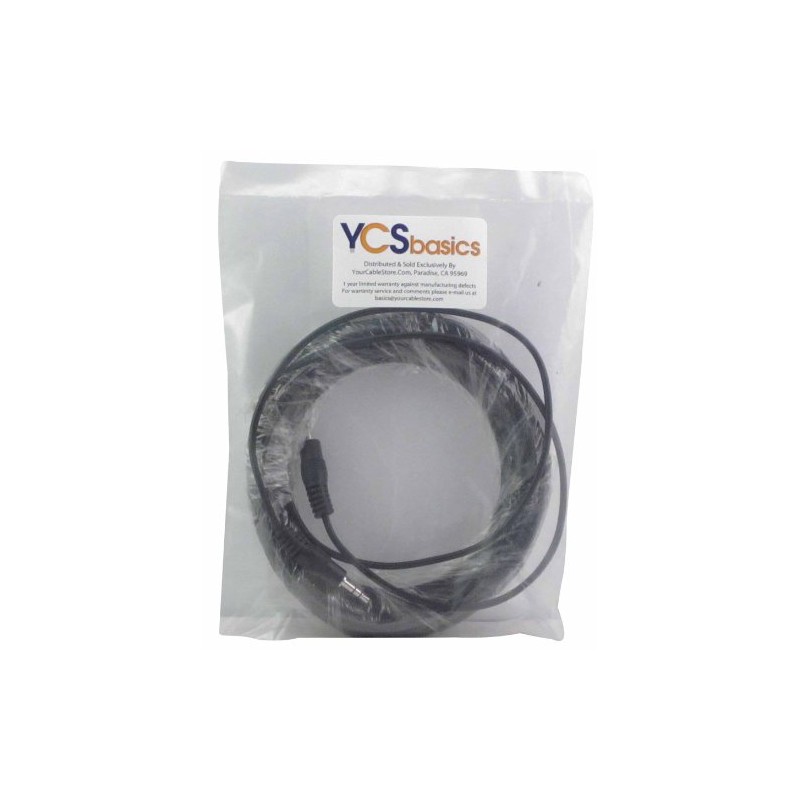 YCS basics 35 Foot 3.5mm Male to Male Stereo Audio