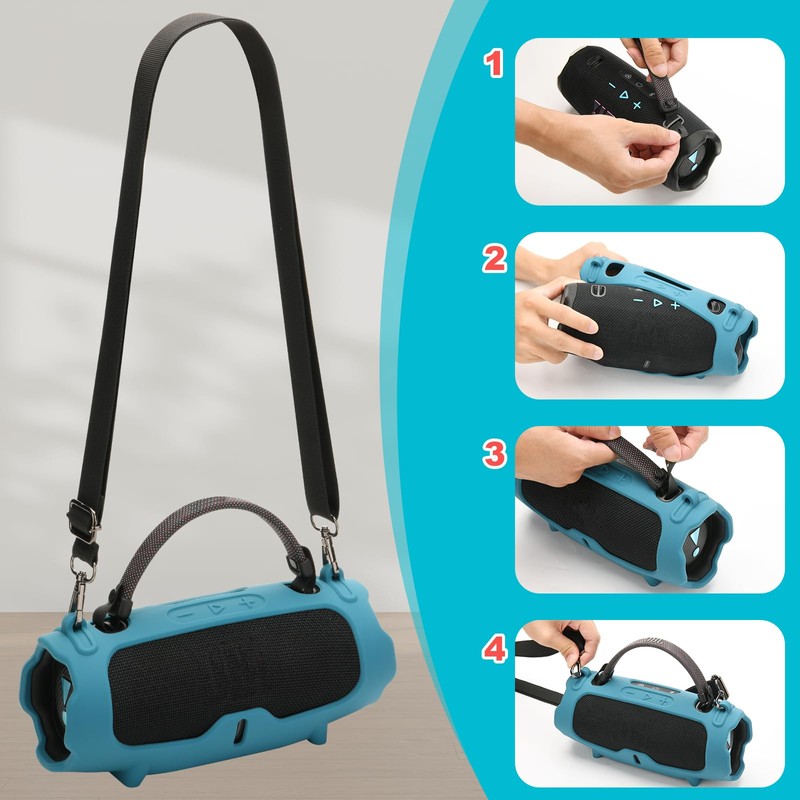 TXEsign Silicone Case Cover for JBL Charge 6- Portable Speaker,