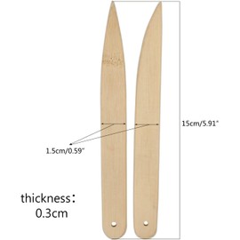 2 Pcs Bamboo Point Tuner Seam Presser Pressing Untensil Sewing Tool Seam Presser Tool Handmade Sewing Quilting Accessory Bamboo Point Turner for Sewing Seam Rippers Tools