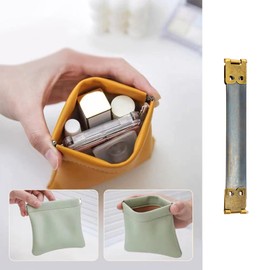 Create idea 20PCS 10cm Metal Internal Flex Frame Kiss Clasp Handbag Hinges Spring Bag Accessories for DIY Craft Coin Purse Bag Wallet Sewing Making 10PCS Silver & 10PCS Bronze