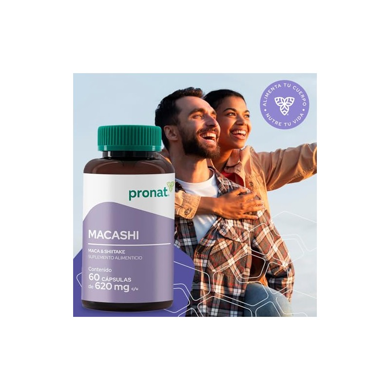 Pronat | Macashi Maca & Shiitake (60 cápsulas)