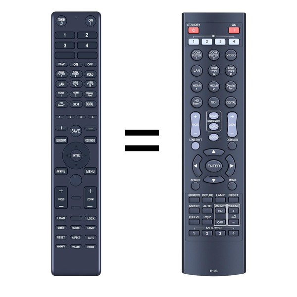 PZL New HL02805 Replacement Remote Control for Maxell Projector MC-WX8651