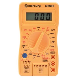 Mercury MTN-01 | Digital Multimeter with Network Testing,Yellow