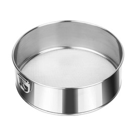 Flour Sifter, Flour Sifter for Baking, Fine Mesh Sifter, Flour Sieve Fine Mesh, 60 Mesh Sieve 304 Stainless Steel Round Sifter for Baking Straining Powdering 15cm 18cm 20cm