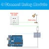 AEDIKO 2pcs DC 5V Relay Module 4 Channel Relay Board