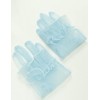 QRBTSCL - Guantes de malla de tul con volantes para