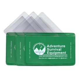 Best Glide ASE Credit Card Size Fresnel Lens Fire Starter and Magnifier Lenses (3 Pack - Green)