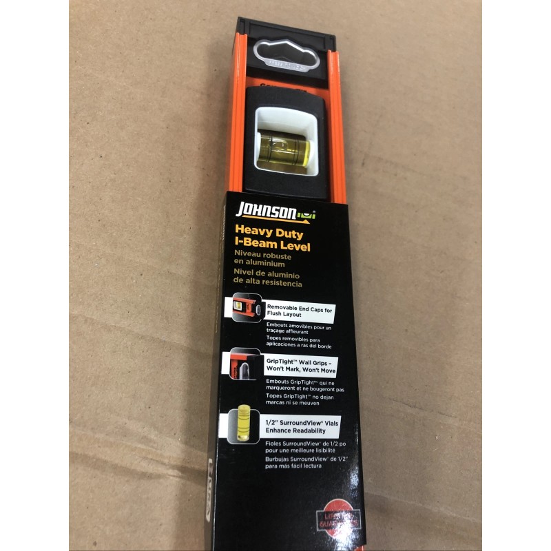 Undisclosed Johnson 24" Heavy Duty Professional Aluminum I-Beam Level Brand