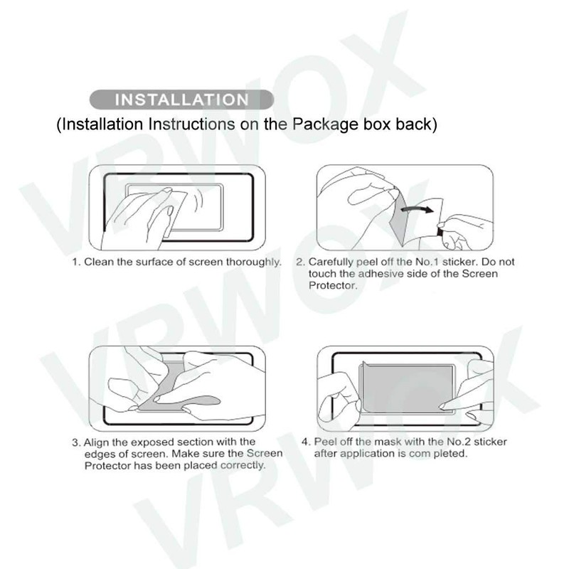 [ 3-Pcs] VRWOX Screen protector For Universal Round Watch HD
