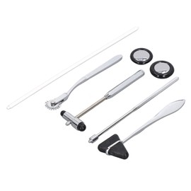 Juego de Martillos Neurológicos, 5 Piezas, Martillo Médico Multifuncional, Juego de Martillos Neurológicos Martillo de Diagnóstico Médico de Acero Ino