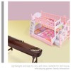 SAFIGLE Dollhouse Furniture Bunk Bed 1:12 Artificial Bed Miniature Bunk