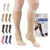Truform Sheer Compression Stockings, 15-20 Mmhg, Women's Knee High Length,