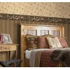 Chesapeake TLL01561B Tugaloo Bear Paw Lodge Wallpaper Border, Green