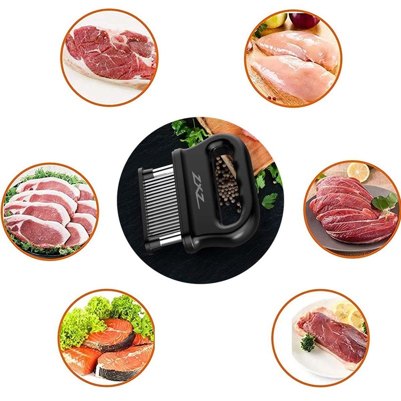 ZXZ Meat Tenderizer, 48 Stainless Steel Sharp Needle Blade, Heavy