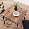 VECELO 3-Piece Small Kitchen Dining Table Set for 2, PU
