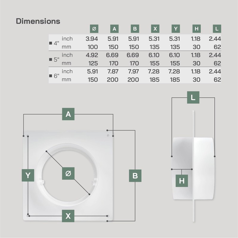 Vent Systems 125 mm Ventilation Duct Connector Flange Straight Ventilation