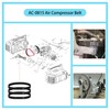 3 Pack AC-0815 Air Compressor Belt, Fits Models CF2600, D55141,