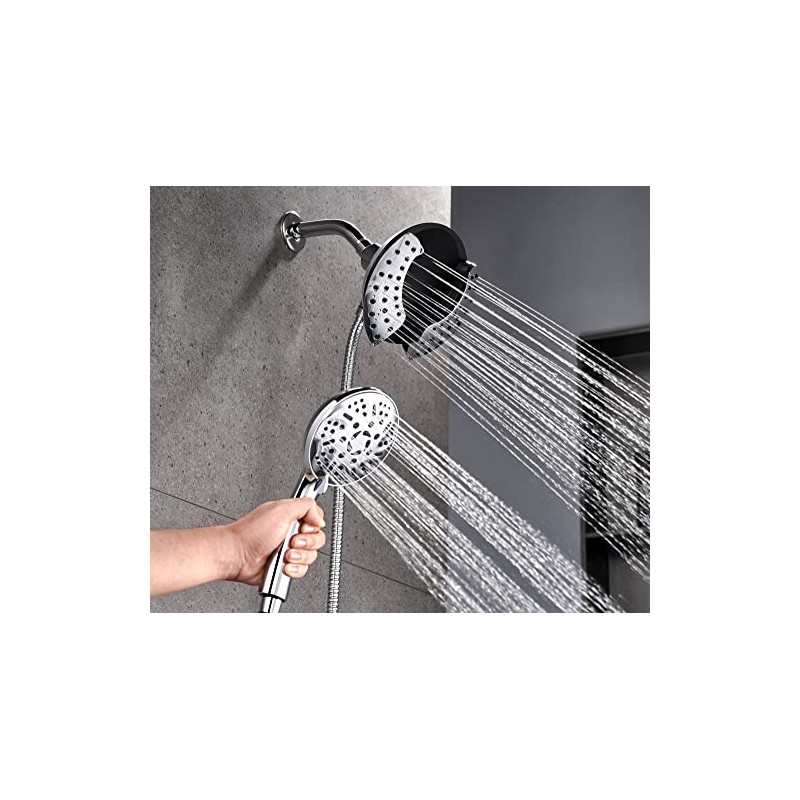 GRICH Dual Shower Head with Handheld: 2 IN 1 High