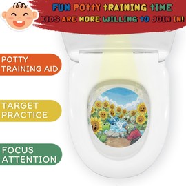 Faivykyd Potty Training with Zombie Target, Clear Zombie Pee Light, Funny Potty Training Toilet Light for Toddler Boys, Potty Time Adventures Aiming Target