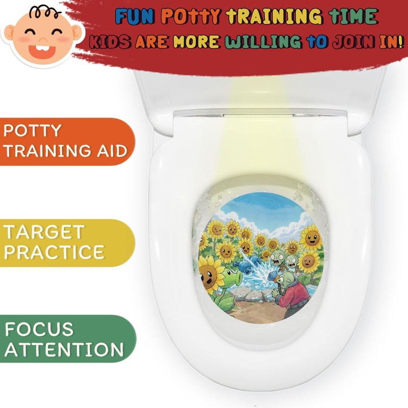 Faivykyd Potty Training with Zombie Target, Clear Zombie Pee Light,