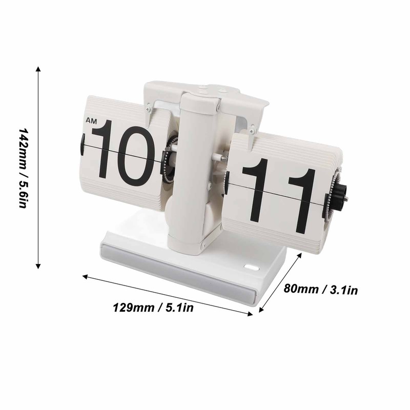 Retro Digital Flip Down Clock Battery Powered Flip Desk Clock