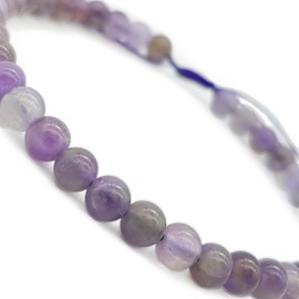 Pulsera de Amatista 100% Natural | Serenidad, Transmutación y Espiritualidad | (4mm)