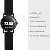 HARFINGTON 5pcs Watch Glass Screen Protectors 48mm Anti-Blue Light TPU