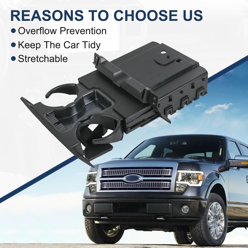 Dashboard Cup Holder Insert Ash Tray Compatible with Ford F150