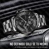 7pcs Reloj De Hombre Con Correa De Metal Con Fecha