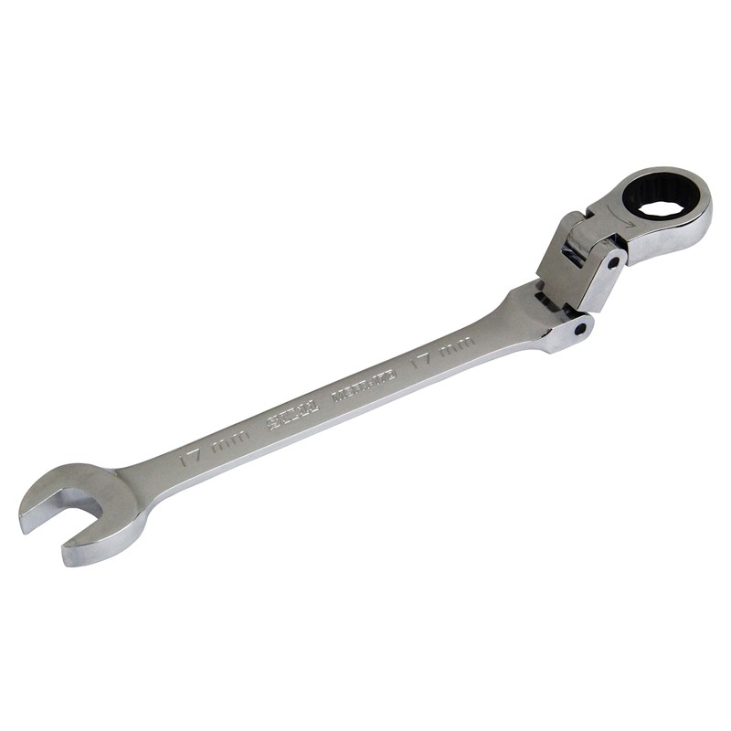 SK11 MSFR-17D Double Joint Ratchet Wrench (2-Stage Oscillation), 0.7 inches