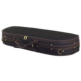 SKY Lightweight Half Moon Shaped Violin Case 4/4 Size (Black/Magenta) Shoulder Strap