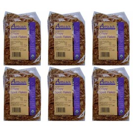 (6 Pack) - Amisa - Organic Crispy Spelt Flakes | 250g | 6 Pack Bundle