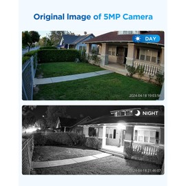 4COVR 5MP PoE Security IP Camera Outdoor IP67, Wired Surveillance Dome Camera with Smart Human/Vehicle Detection, 110° Wide View Angle 2.8mm Lens, 18Pcs IR LED 100ft HD Night Vision, LY97AX5MA