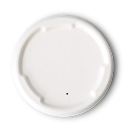 BIOZOYG Sugar Cane Lids in White, Round Lids with 105 mm Diameter, Sustainable Lids for Soup Cups, Biodegradable & Plastic-Free, Made from Recycled Materials, Pack of 50