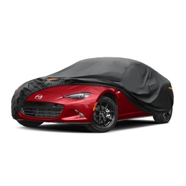 kayme - Funda para Coche de 7 Capas,Compatibles con MX-5 MX5 (1990-2025) de, para Todo Tipo de Clima, Cubierta Completa para Exteriores, protección contra Rayos UV, Color Negro