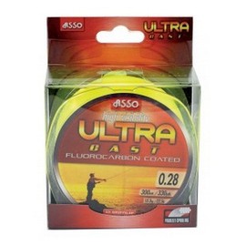 Asso SALTWATER FLUOROCARBON ULTRA CAST JAUNE - 150, 22.5/100, 3.8